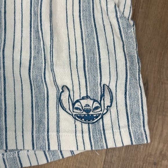 Disney store Lilo and Stitch Stitch blue and white stripped shorts size XL - Picture 2 of 7